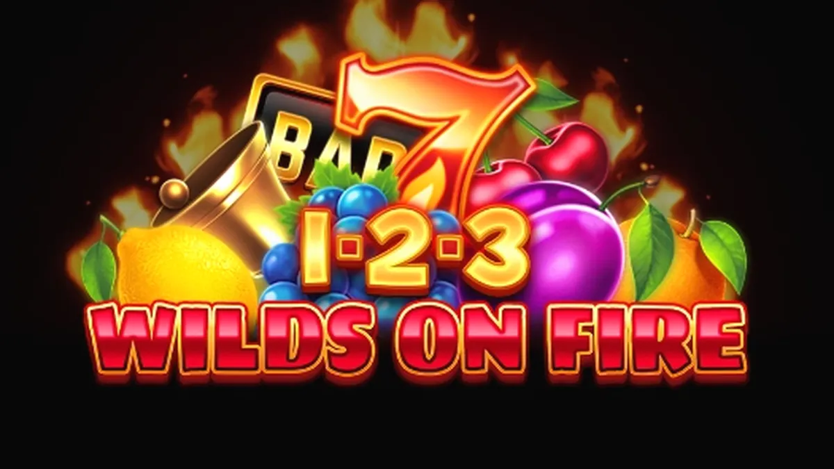 1-2-3 Wilds on Fire slot game interface